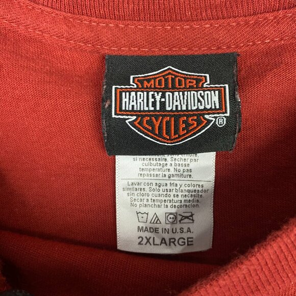 Harley Davidson T Shirt Men's 2XL Double Sided Life's a Journey Fast Free - Picture 7 of 11